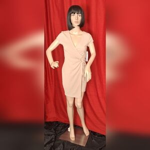 NWT / ALMOST FAMOUS DRESS /  SIZE SMALL/ TAN